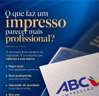Post ABC Impressão: o que faz um impresso parecer mais profissional